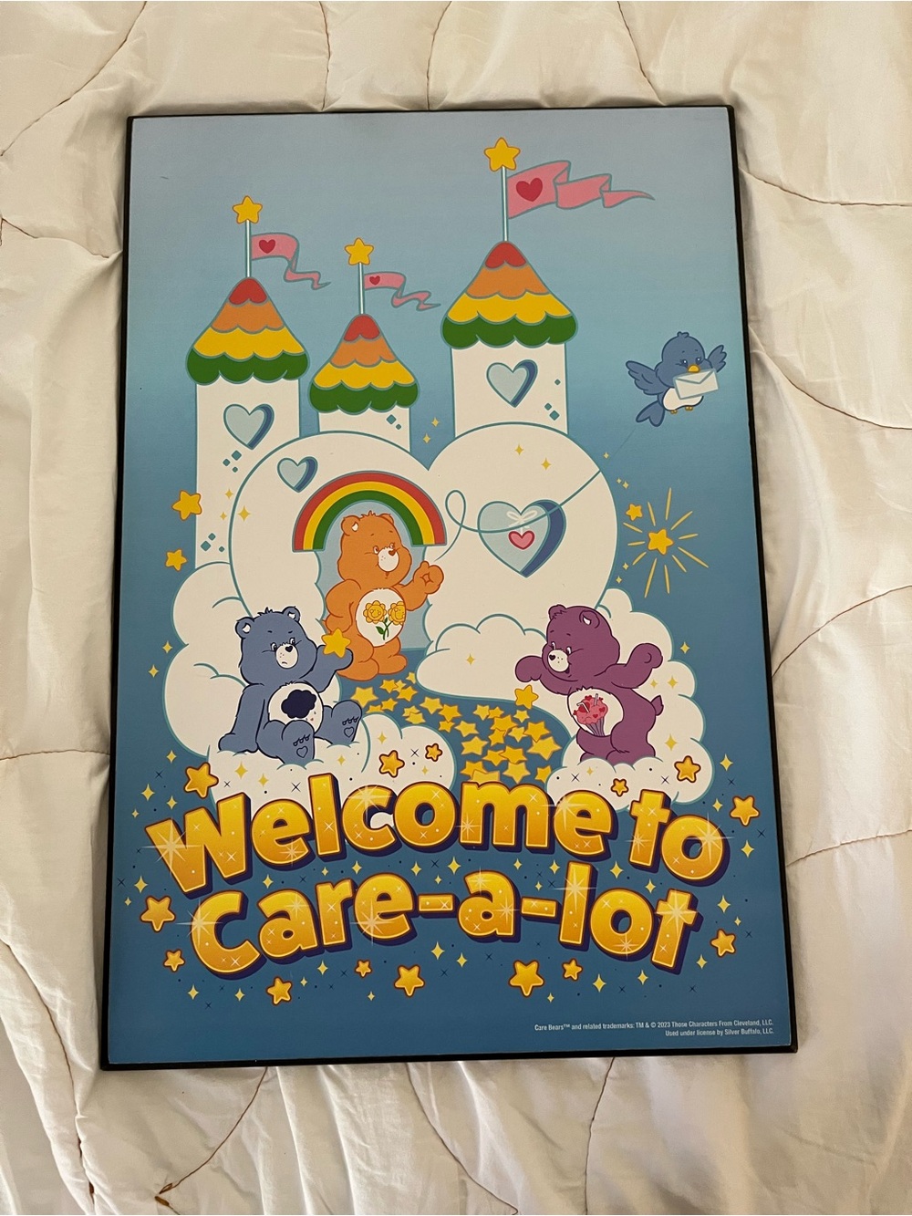 Care bear wood sign